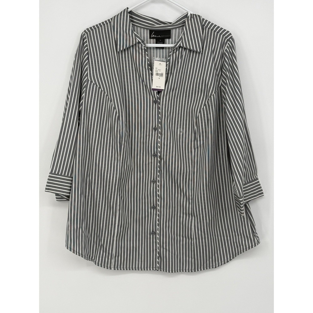 Lane Bryant Women's Button Down 3/4 Sleeve NWT 16